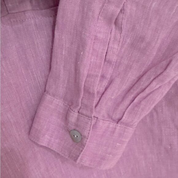 J. Jill Love Linen Popover Tunic in Lilac Size XS Petite - Picture 8 of 9